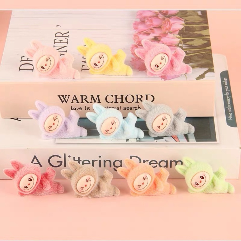 9 PCs Yoga Labubu Toy-Animal Monster Bunny Ornament-Party Gift-Office